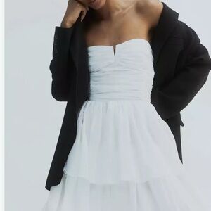 H&M Strapless White Dress